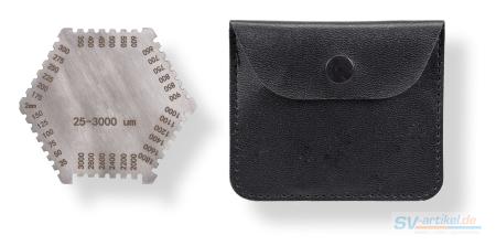 Preview: Wet film comb with pouch